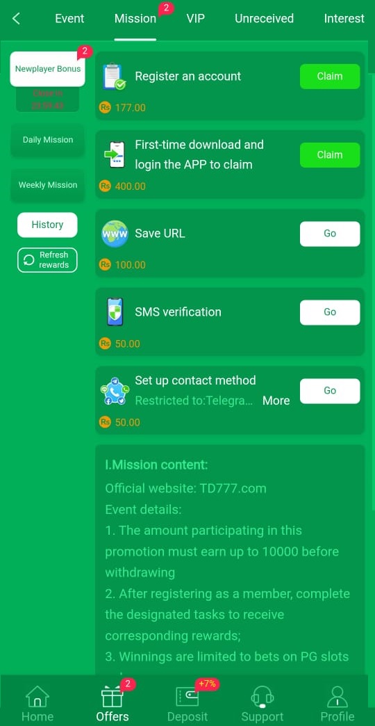 TD777 Withdraw Proof Pakistan