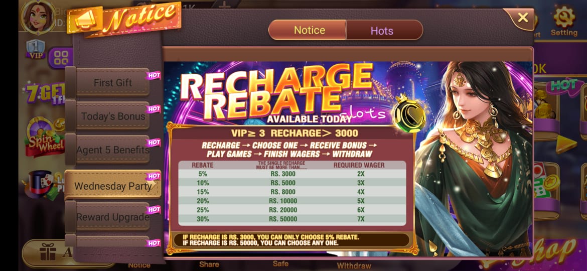 3 Patti Pak Recharge Rebate Deals – Win More with Every Deposit